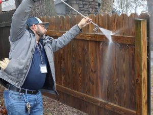 fence cleaning