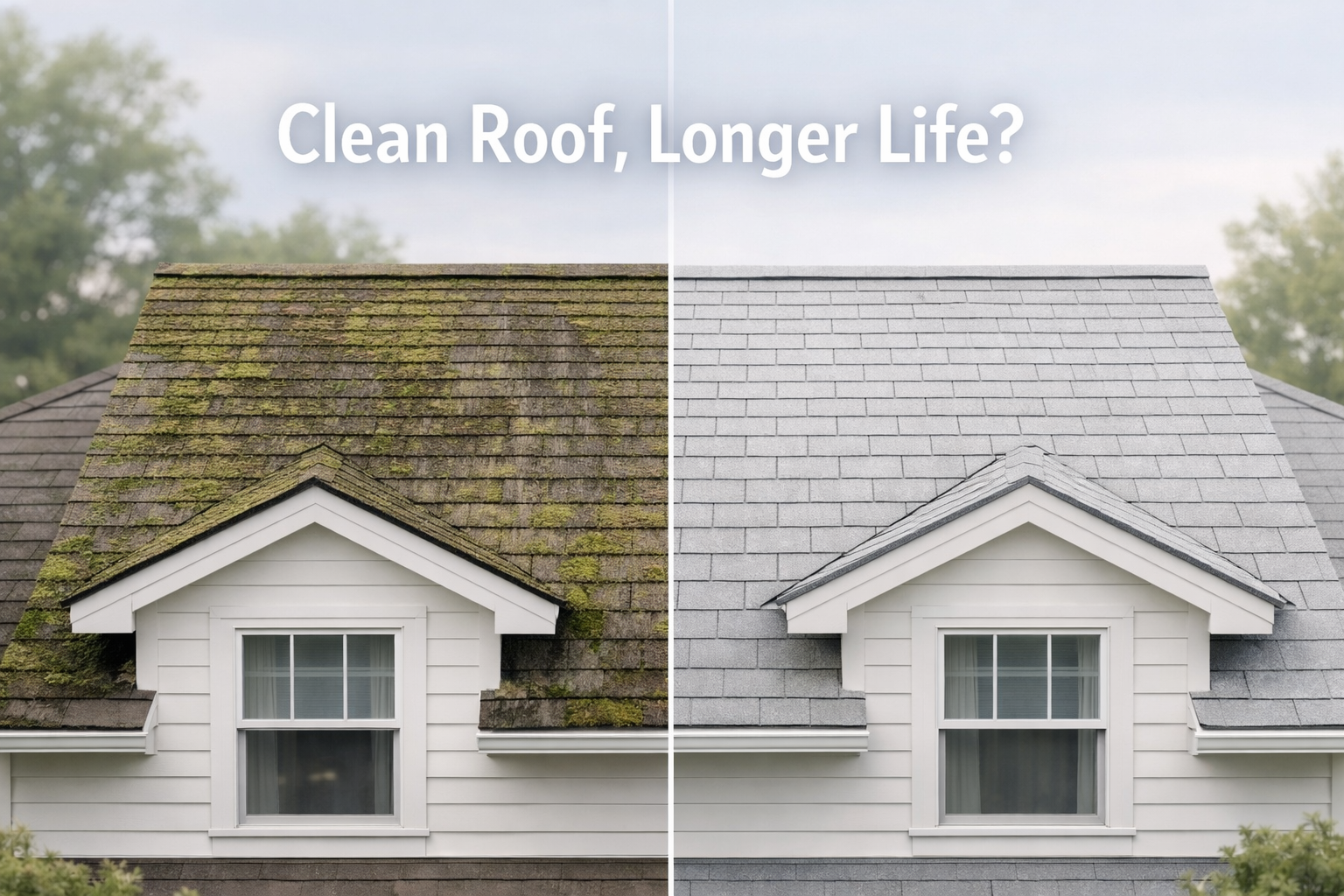 Does Cleaning Roof Damage Shingles or Tiles?