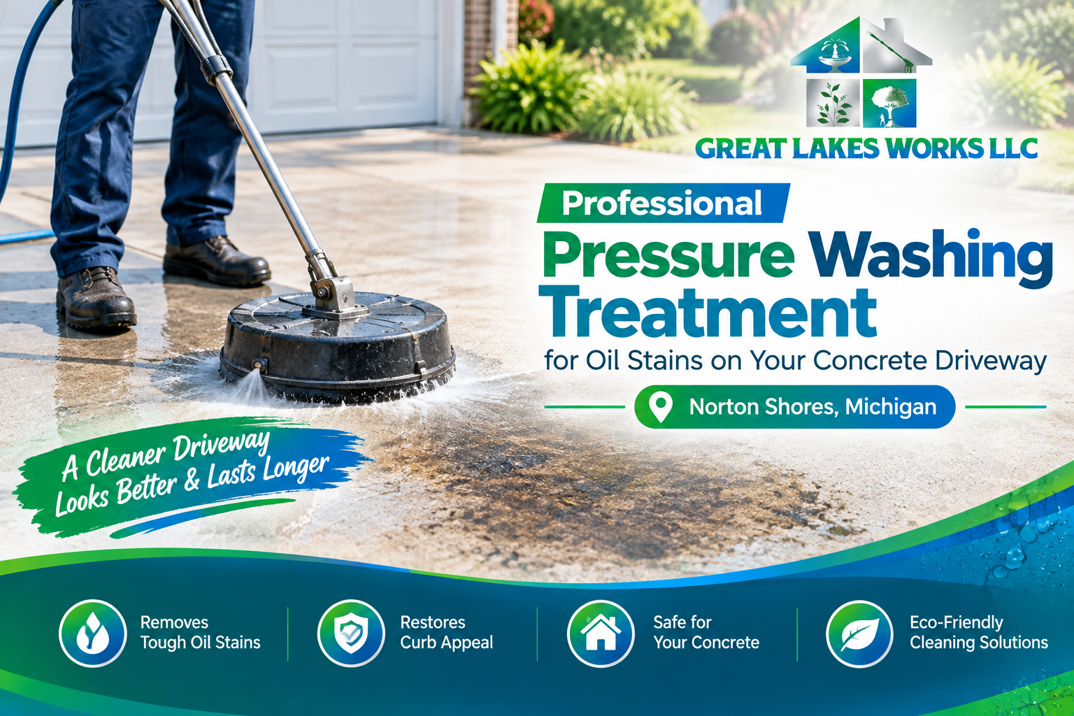 Pressure Washing Services: Do They Remove Oil Stains?
